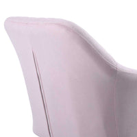 Poltrona Sedia Dondolo Relax Base Slitta Scandinavo Imbottita Design Unic Rosa