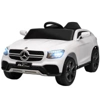 Macchina elettrica per bambini, 12V, telecomando 2,4G, 3 velocità, avvio lento, 105x68x50cm, Bianco