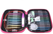 Set di Aghi per Maglia in Alluminio - 2,75-10mm - Borsa di Ripristino - Leggero - Adatto per Tutti i Tipi di Maglia - 100% Nuovo - Breve Set