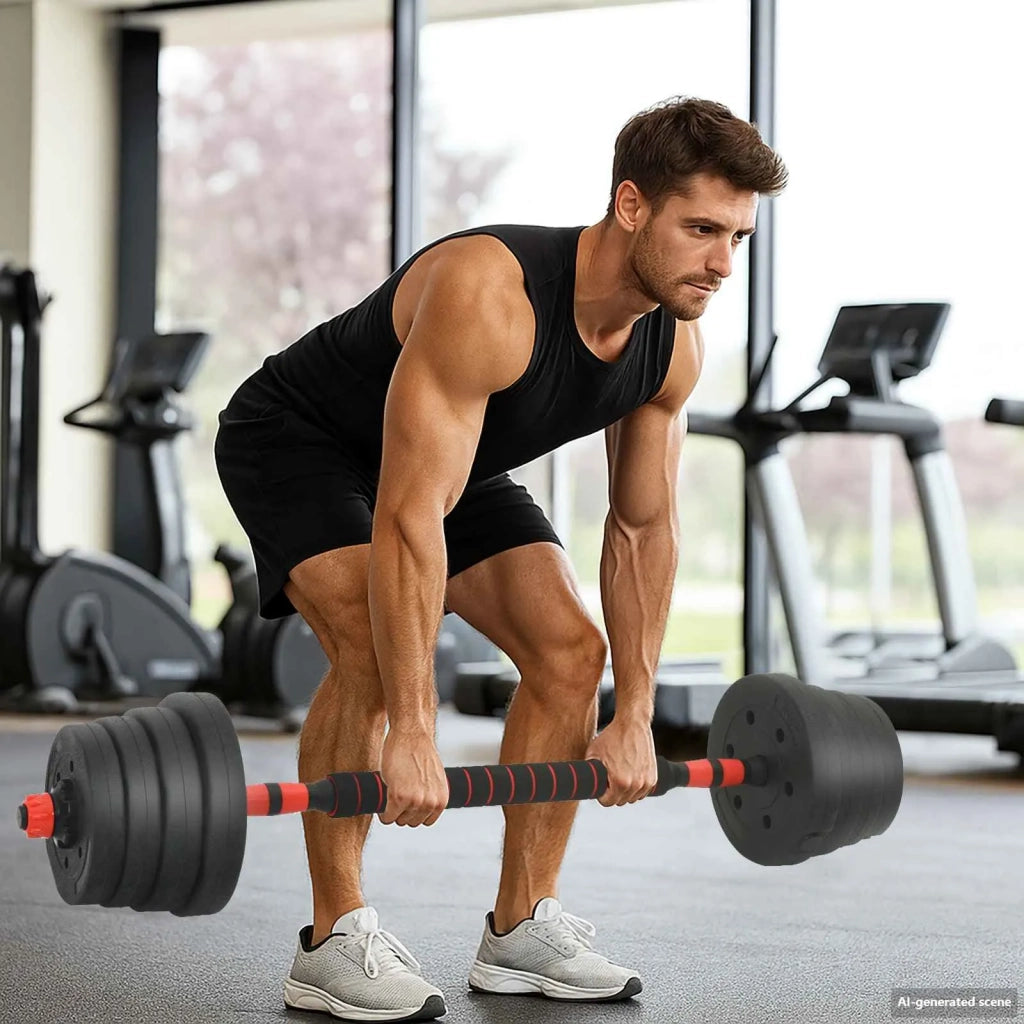 Set di Manubri 2-in-1 40kg Nero e Rosso CFW2954926