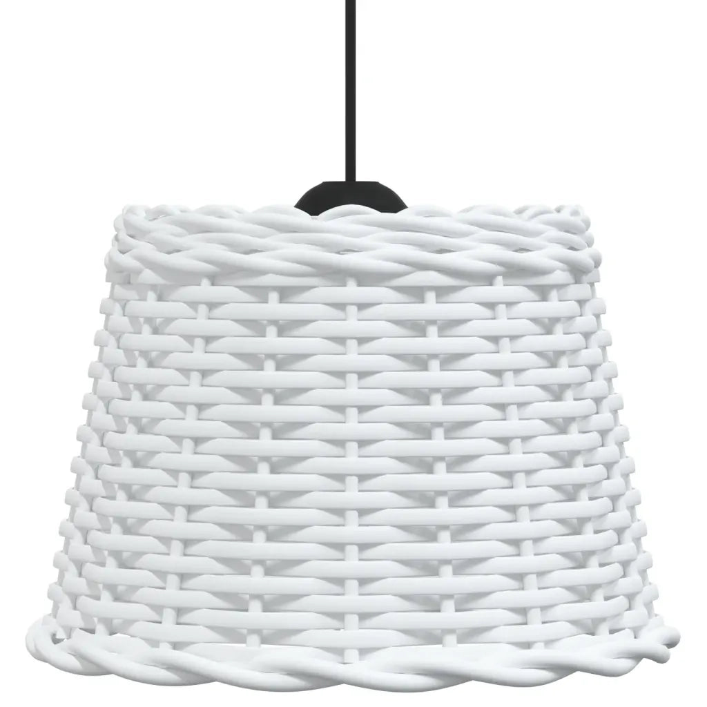 Paralume da Soffitto Bianco Ã˜30x20 cm in Vimini