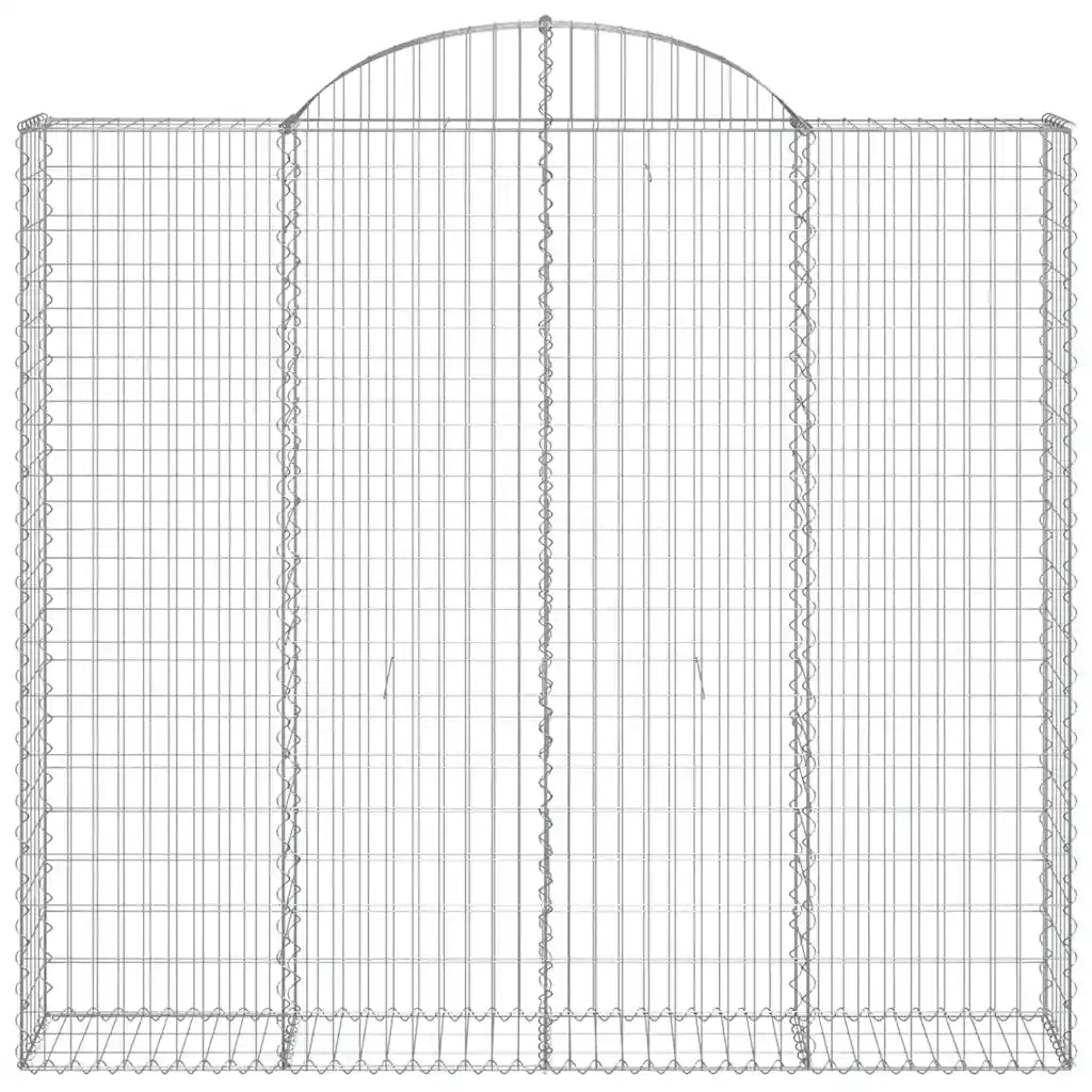 Cesti Gabbioni ad Arco 9 pz 200x50x180/200 cm Ferro Zincato 3146411