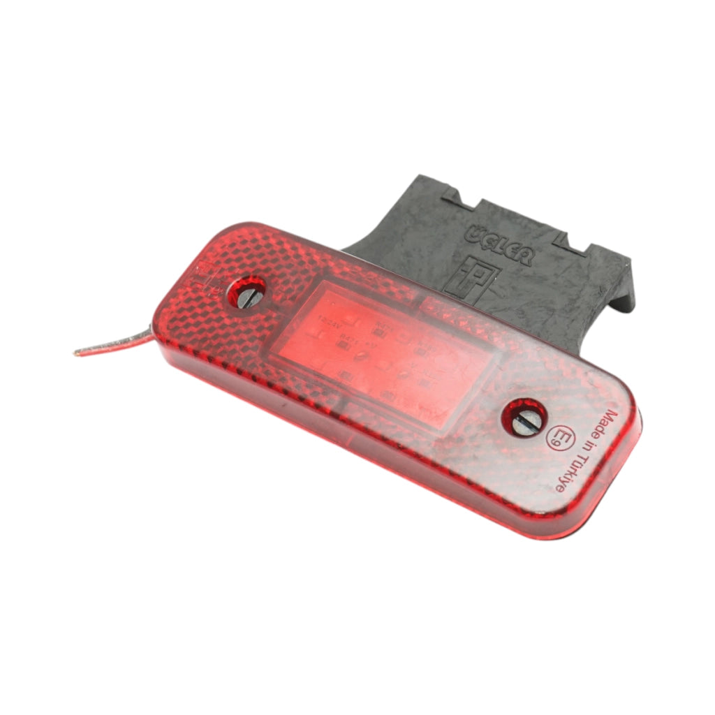Luce di posizione laterale LED 12/24V rossa con supporto 115x40x15mm Breckner Germany