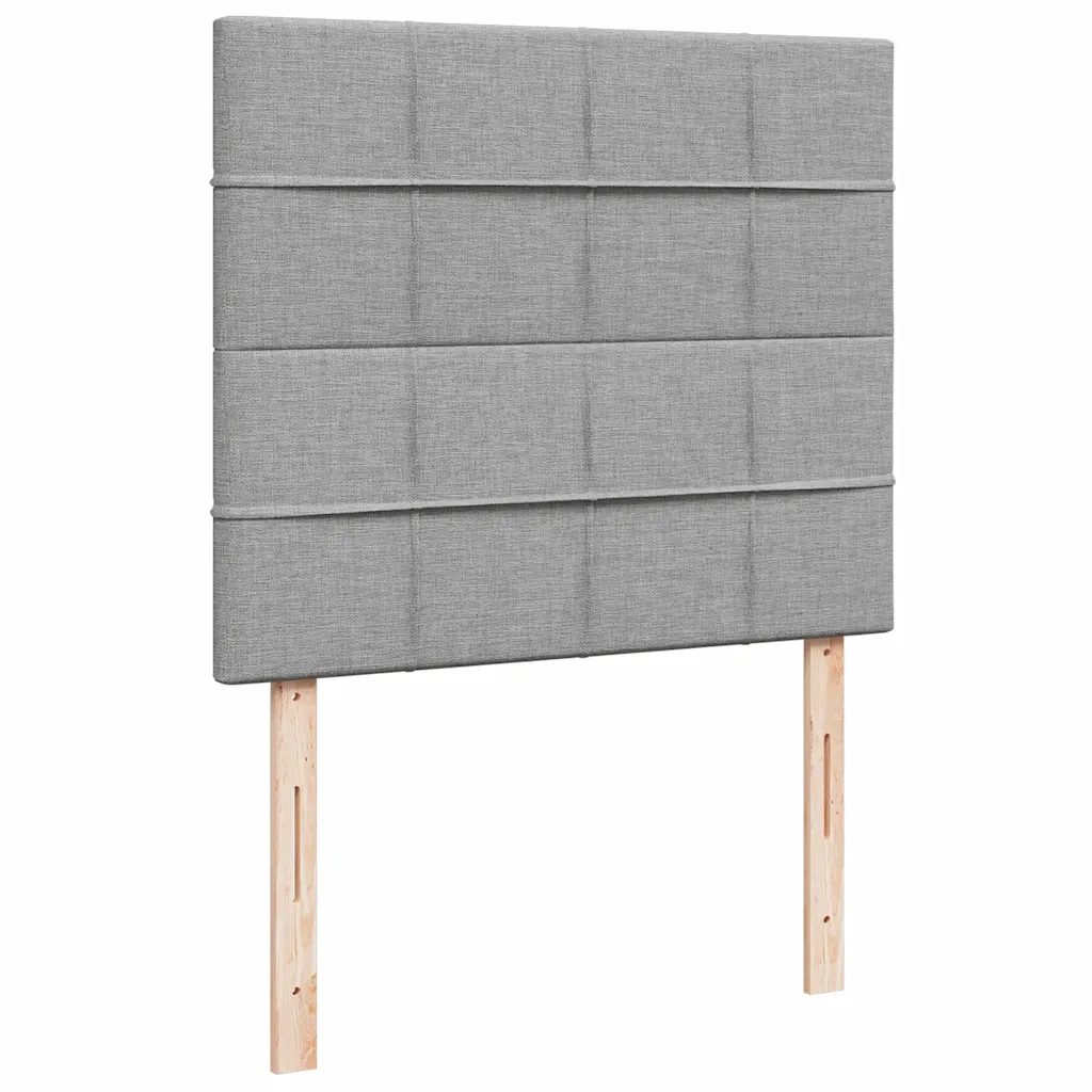 vidaXL Giroletto a Molle con Materasso Grigio Chiaro 120x200cm Tessuto