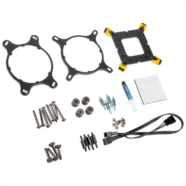 Kolink Umbra Void 240 ARGB e' un dissipatore a liquido con un radiatore da 240mm.