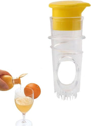 Citruspers manuale con materiale BPA-free e filtro integrato con dispositivo per versare limone