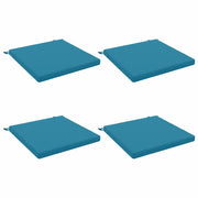 Cuscini per Sedia in 4 Pezzi SOEST 4 pz 100% Poliestere Azzurro 944686