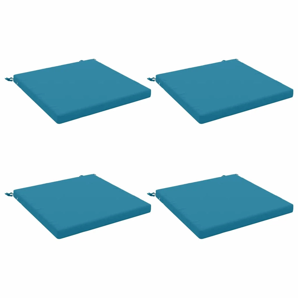 Cuscini per Sedia in 4 Pezzi SOEST 4 pz 100% Poliestere Azzurro 944686
