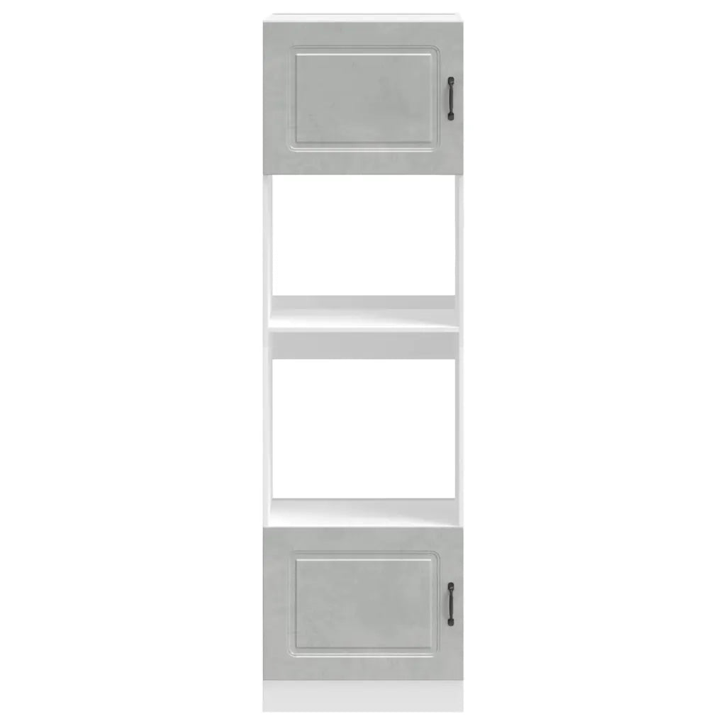 Armadi Forno 2 pz Lucca Grigio Cemento in Legno Multistrato