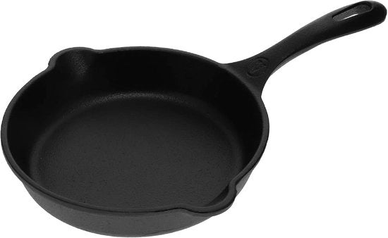 Padella in Ghisa di Acciaio - 1 pezzo - Nero - Fonderia - 16,5 cm