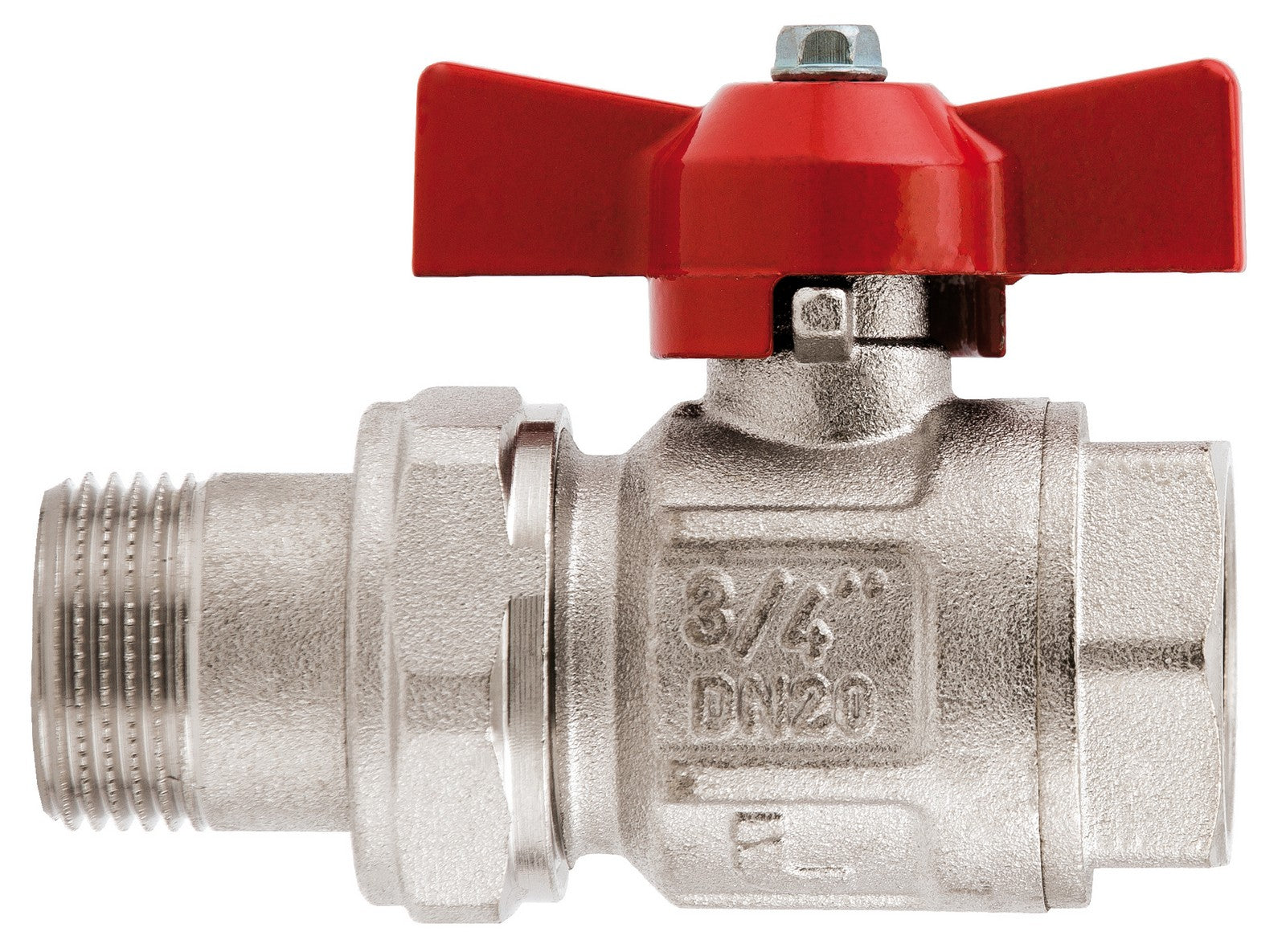 valvola a sfera con bocchettone per collettore grandezza 1 cod:ferx.95276