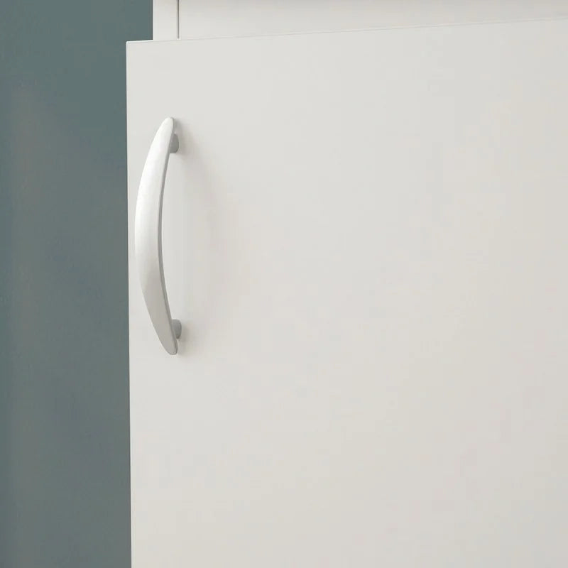 Mobile lavatoio 45x50 in ceramica bianco opaco completo di scarico