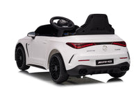Macchina Elettrica per Bambini 12V Licenza Ufficiale Mercedes CLE53 Sedile in Pelle Bianco