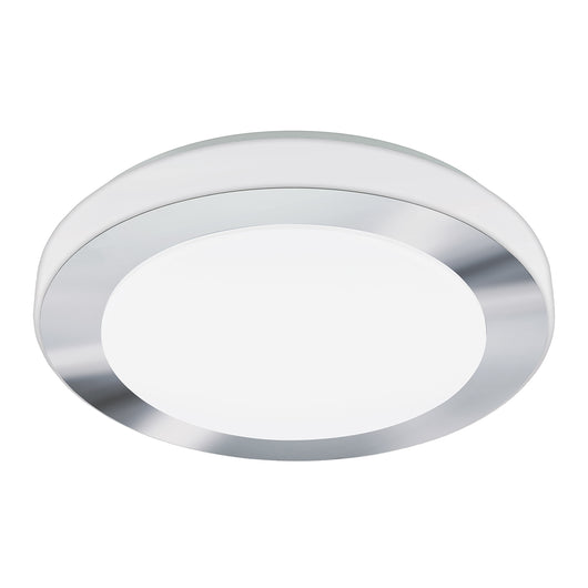 Plafoniera Moderna Led Carpi Acciaio Bianco 3 Luci Led Integrato 7,3W