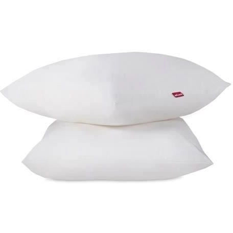 ABEIL Set di 2 morbidi cuscini - 60 x 60 cm - Bianco