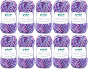 Breigaren Creativi per Progetti - Multicolor Aubergine, 100% Cotone, Oeko-Tex Certificato, 50 g/125 m