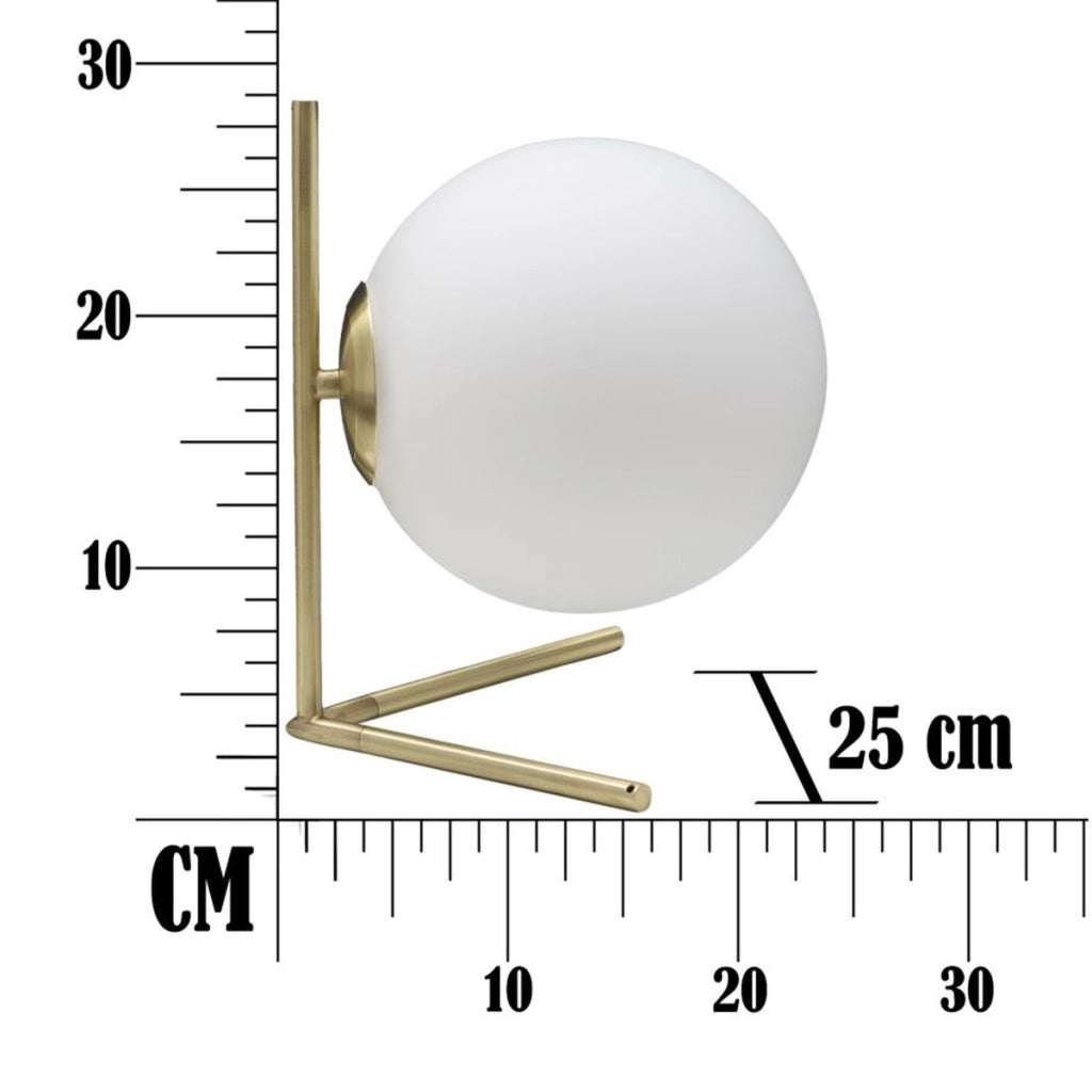 Lampada da Tavolo VKH150, Oro, Metallo, 25x25x27 cm