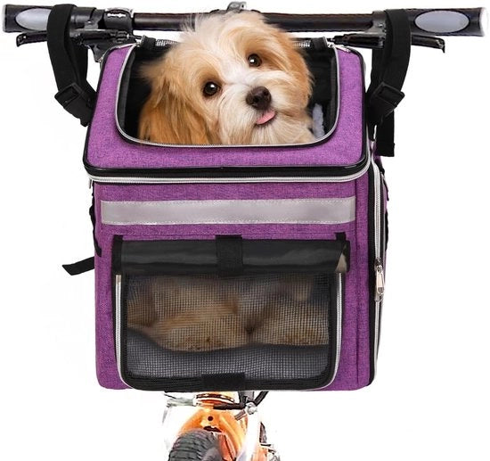 Porta cane - Porta cane per bicicletta - Porta cane per bicicletta da guidare - Porta oggetti per bicicletta da guidare - Porta cane per bicicletta elettrica
