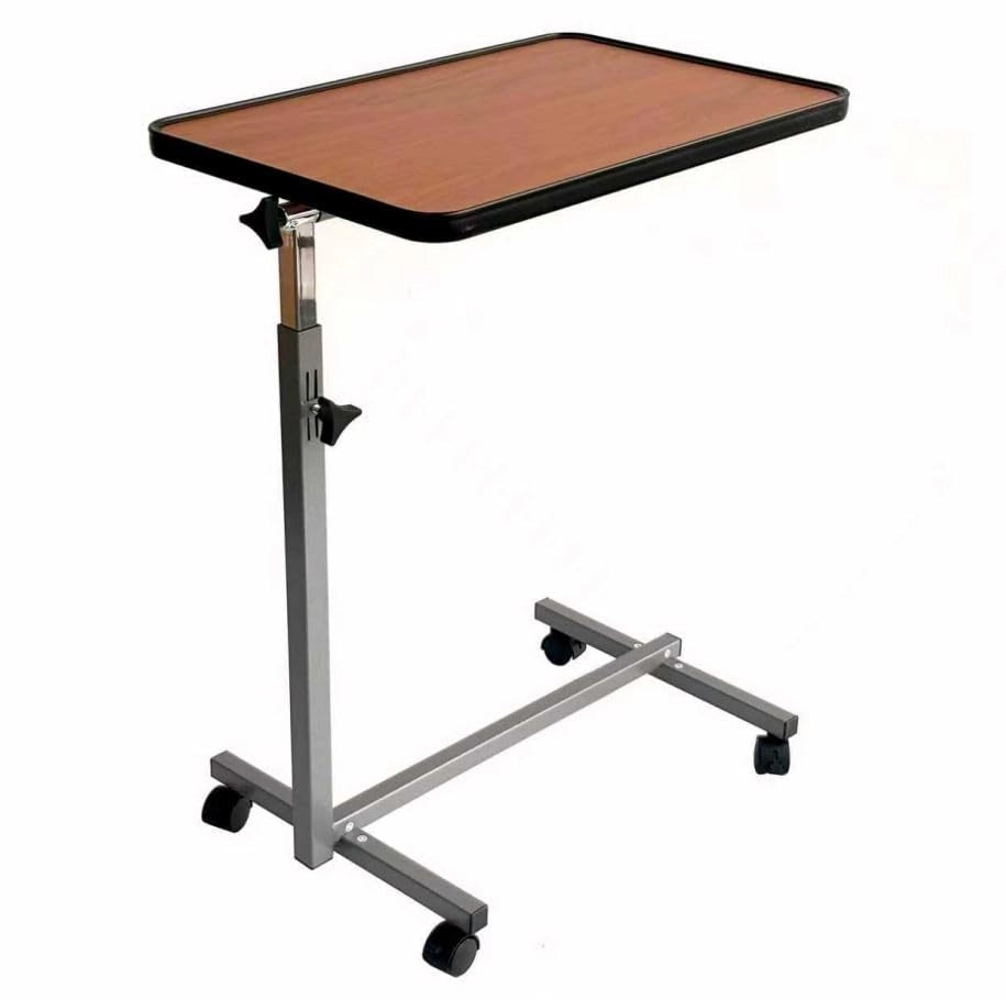Fenixshop24 Tavolino Servipranzo Regolabile con Piano Inclinabile e Ruote Frenanti