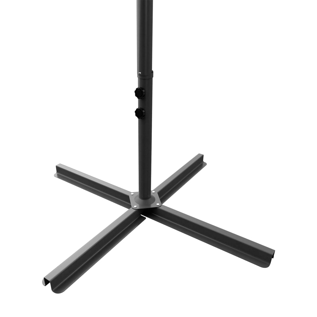 Stadia - Ombrellone da giardino decentrato ø 300 cm con palo in acciaio H250 cm beige