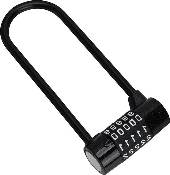 Chiusura a catena 5 cifre combinata - 155 cm catena lunga - Qualità robusta all'aperto - Impermeabile all'acqua - Codice riutilizzabile - Chiusure per biciclette, cancelli per mountain bike, scuola e capanni.