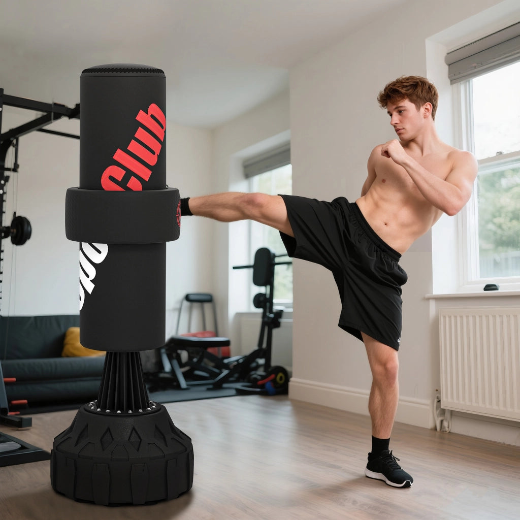 Sacco da boxe in piedi regolabile 175 cm ¨C zephmum ¨C nero