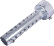 Insertione di scarico per motocicletta 6mm - 135mm di lunghezza - Baffle DB Killer - Argento - Silenziatore di scarico