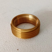 Ghiera riduzione da 3/4 x 1/2 ad anello in ottone giallo