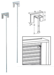 SICURA PER TAPPARELLA PLASTICA ASTA 39X480 MM- BOLIS ITALIA- 50,0 pz