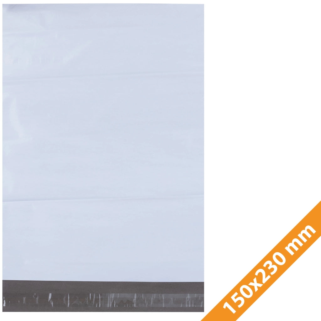 Buste da Spedizione Bianche 150 x 230 mm 100 Pezzi – Sicurezza e Resistenza | LDPE Forte, Impermeabile, Anti-Strappo