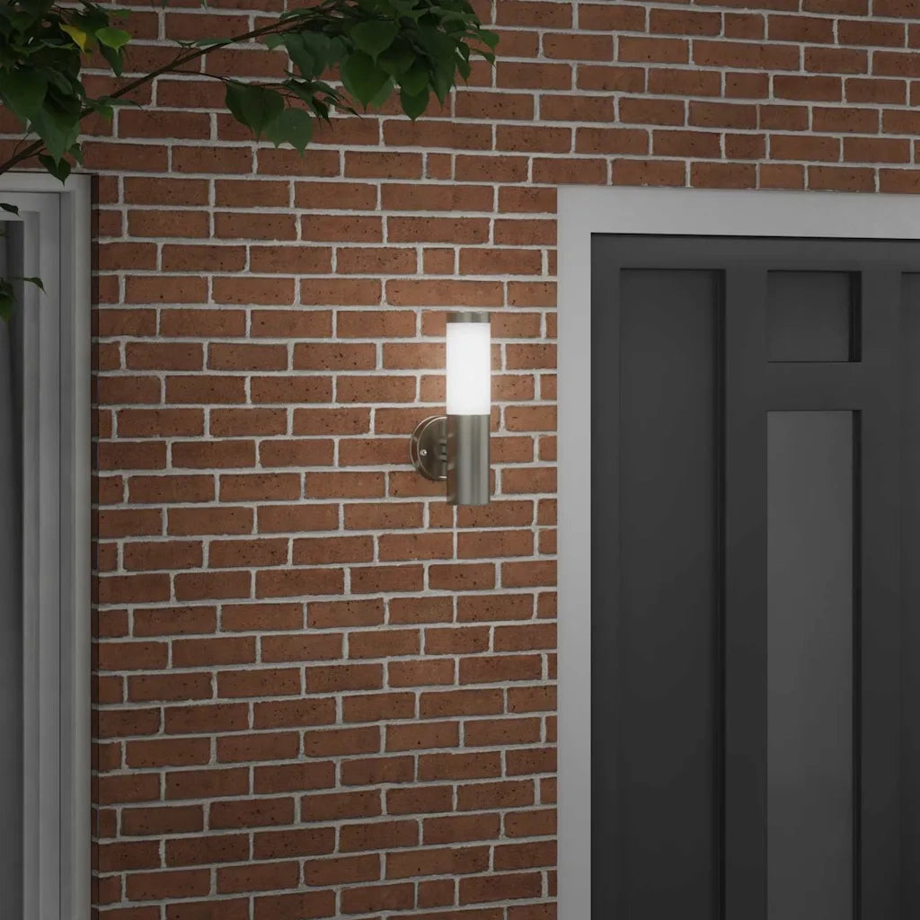 Lampada da Parete Esterna Argento 15 x 7,5 x 33 cm CFW6407832