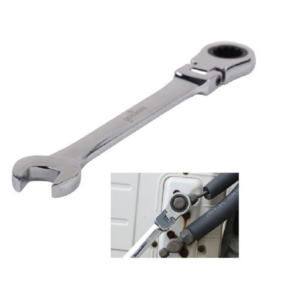 Trade Shop - Chiave A Cricchetto Combinata 20mm Testa Pieghevole Cromo Vanadio Utensile 91741 -