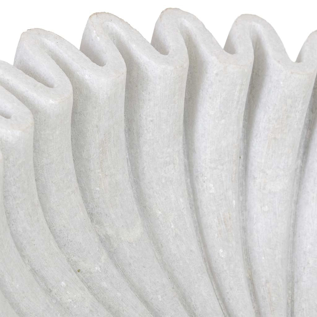 Ciotola in marmo bianco 30x30x8h cm
