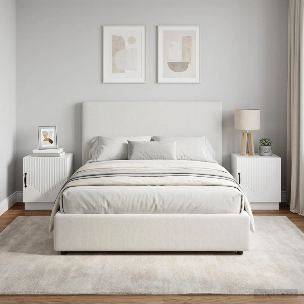 Comodino 2 pcs Bianco Lucido 43 x 34,5 x 47 cm 895264