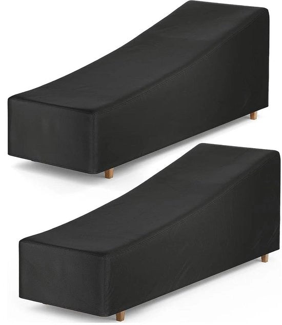 Set di 2 coperture per divani in tessuto 210D Oxford per esterni, protettive contro tutte le condizioni climatiche - 210*75*40/80 cm