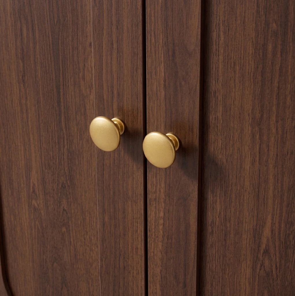 Garderoba da ingresso 100x35x180 cm con specchio; luci LED; MDF; noce