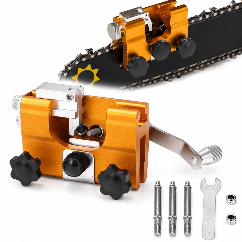Affilatore Manuale Catena Motosega 1/4" e 3/8" in Acciaio e Alluminio 07370