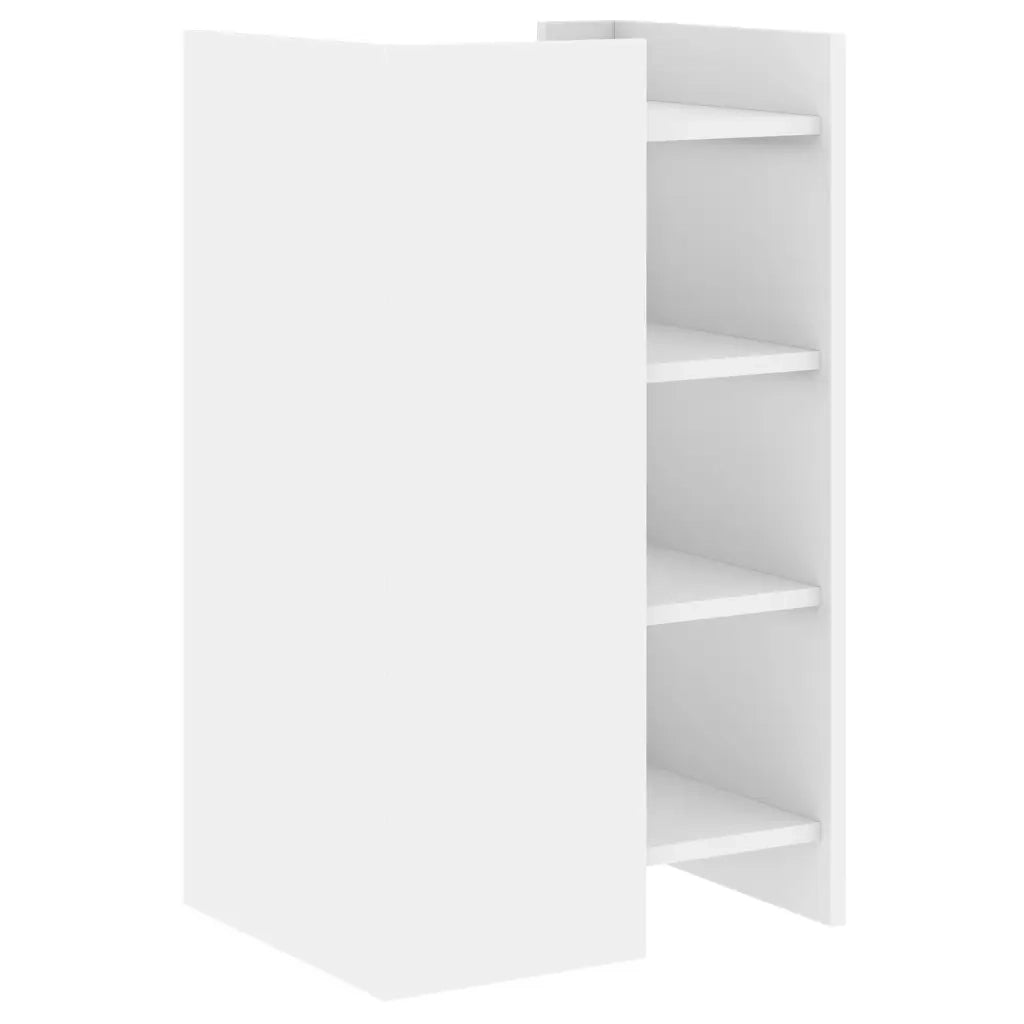 vidaXL Credenza Bianca 45x35x75 cm in Legno Multistrato