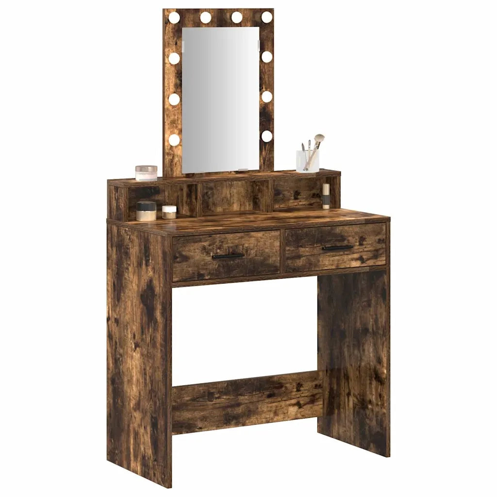 Tavolo da Trucco Marrone 79 x 41 x 140 cm Legno ingegnerizzato 865167