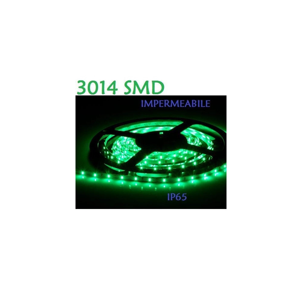 Trade Shop - 5 Metri Strip Striscia 300 Led 3014 Smd Per Esterno Ip65 12 V Dc Caldo Freddo - -verde      -