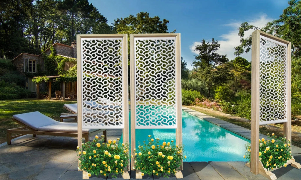 BODIES - Separè - Paravento modulabile - 70x190cm - in Legno e PVC Colore: bianco