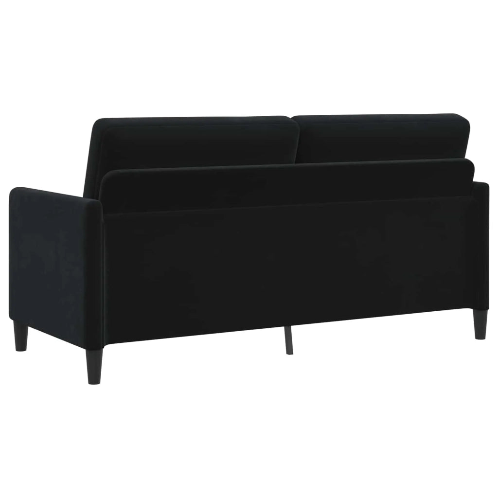 Set di Divani con Storage 2 pz Nero Poliestere 3429252