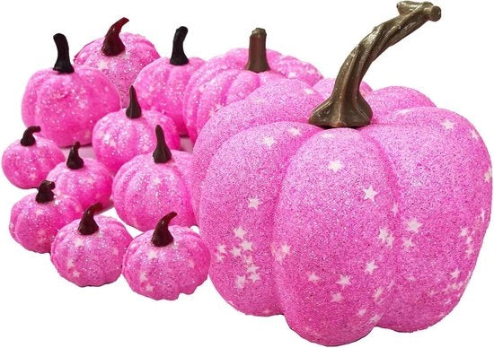 Set di Miniature di Zucca Artificiale Decorazione di Halloween e Festa della Vendemmia Decorazione per Interni e Esterni Rosso