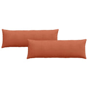 Cuscini da Divano 2 pz | Cuscini per sedie Rosso Arancio 120 x 40 cm