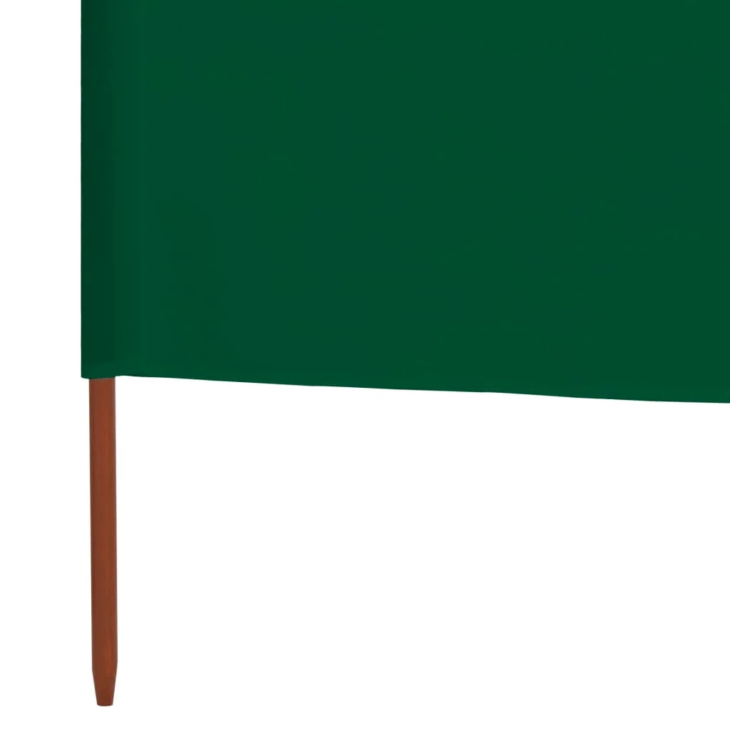 Paravento/paravento pieghevole a 3 pannelli x tessuto 400 x 160 cm verde 02_0008811