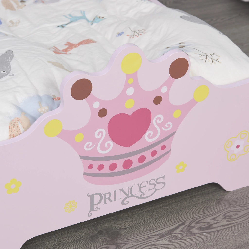 Letto singolo con contenitore ¨C zephmum ¨C rosa 140x70x30 cm