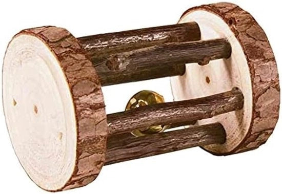 Giocattolo per roditori con campanello - Giocattolo in legno naturale
