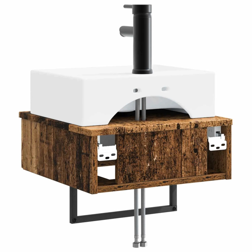 Lavabo da Parete Legno antico 40 x 41 x 39 cm CFW8195640