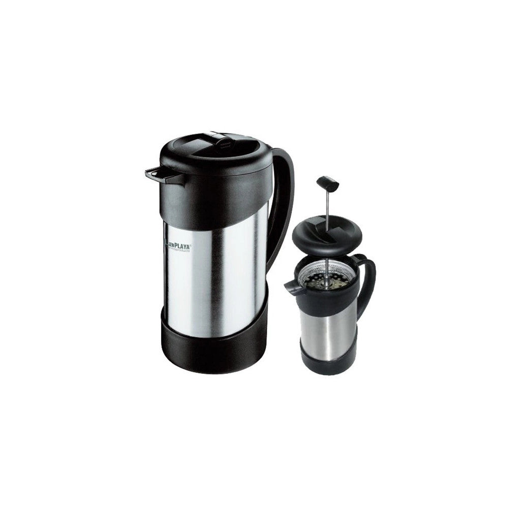 Trade Shop - Caffettiera Acciaio Inox Per Casa E Ufficio A Doppia Parete Laplaya -