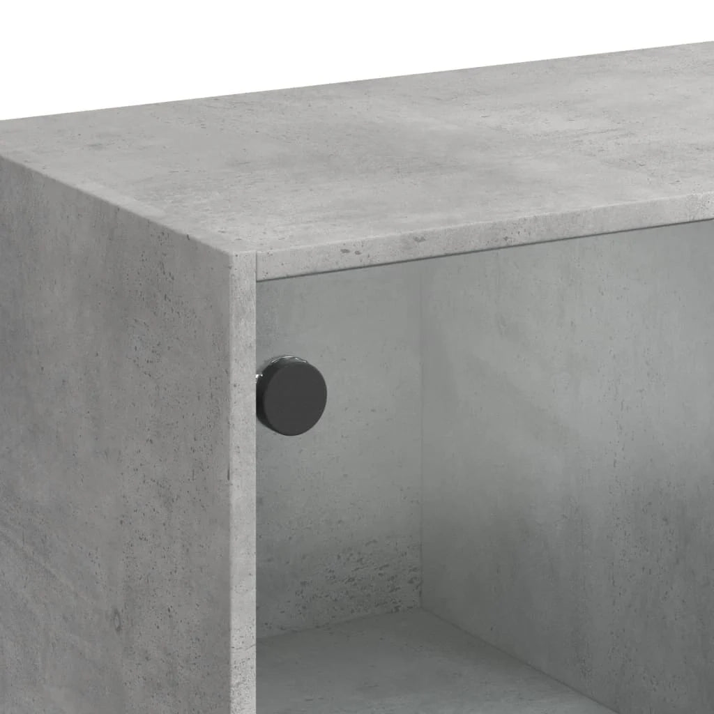 Buffet credenza cassettiera mobiletto mobile contenitore organizer cucina soggiorno salotto alto con ante 68 x 37 x 142 cm legno ingegnerizzato grigio 02_0032241